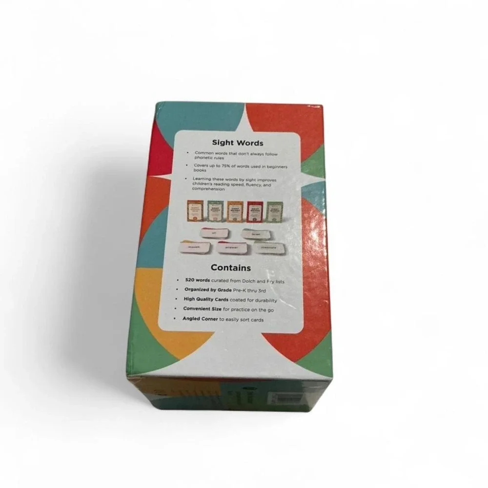 Think Tank Scholar Sight Words Flashcards Kids PreK-3rd Multicolor New 520 Words
